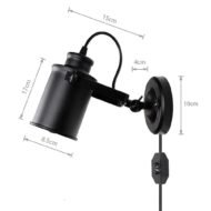 Aleah - Industrial Plug In Wall Sconce - Image 7