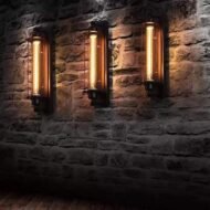 Bo - Industrial Style Vintage Bar Wall Lamp - Image 3