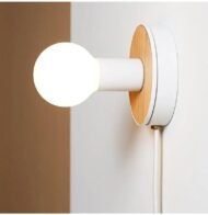 Ella - Wood Plug in Wall Sconce - Image 2